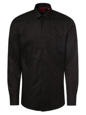 Zdjęcie produktu HUGO Koszula męska Mężczyźni Slim Fit Bawełna czarny wzorzysty,