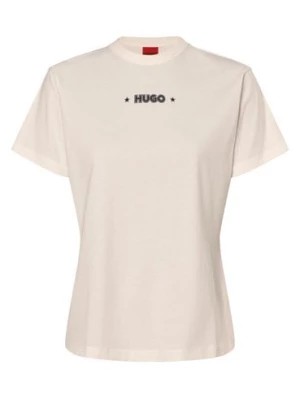 Zdjęcie produktu HUGO Koszulka damska - Damacia_1 Kobiety Bawełna biały jednolity,