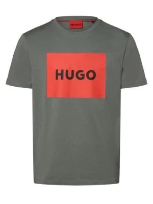 Zdjęcie produktu HUGO Koszulka męska - Dulive222 Mężczyźni Bawełna zielony nadruk,