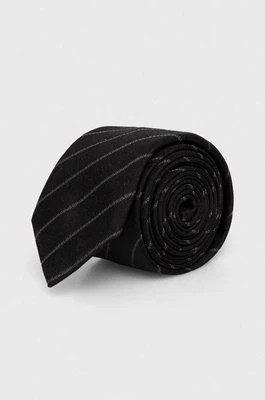 Zdjęcie produktu HUGO krawat jedwabny kolor czarny