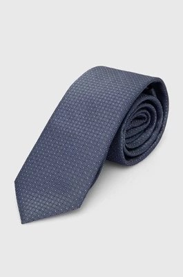 Zdjęcie produktu HUGO krawat jedwabny kolor niebieski 50514589