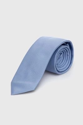 Zdjęcie produktu HUGO krawat jedwabny kolor niebieski 50468199