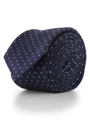Zdjęcie produktu HUGO Krawat jedwabny męski Mężczyźni Jedwab niebieski w kropki,