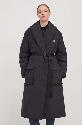 Zdjęcie produktu HUGO kurtka damska kolor czarny przejściowa oversize