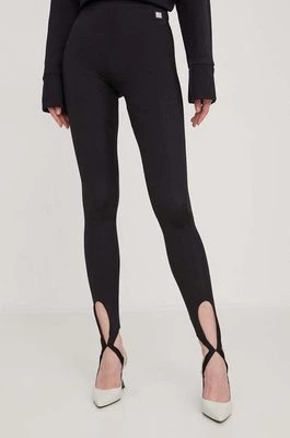 Zdjęcie produktu HUGO legginsy damskie kolor czarny gładkie