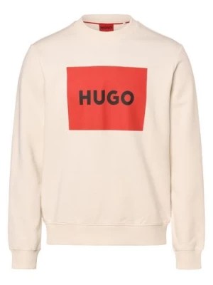 Zdjęcie produktu HUGO Męska bluza nierozpinana Mężczyźni Bawełna biały nadruk,