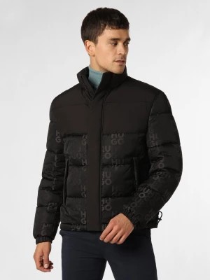 Zdjęcie produktu HUGO Męska kurtka pikowana Mężczyźni Sztuczne włókno czarny wzorzysty,