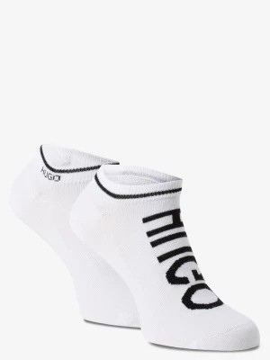 Zdjęcie produktu HUGO Męskie skarpety do obuwia sportowego pakowane po 2 szt. Mężczyźni Bawełna biały wzorzysty,