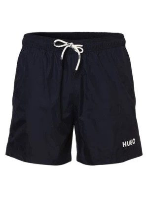Zdjęcie produktu HUGO Męskie spodenki kąpielowe Mężczyźni Sztuczne włókno niebieski jednolity,