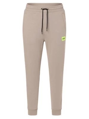 Zdjęcie produktu HUGO Męskie spodnie dresowe - Doak212 Mężczyźni Bawełna beżowy jednolity,