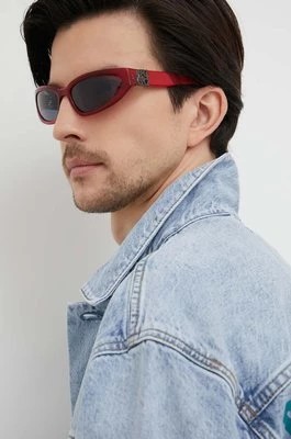 Zdjęcie produktu HUGO okulary przeciwsłoneczne męskie kolor czerwony