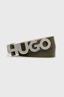Zdjęcie produktu HUGO pasek skórzany 50470629 damski kolor zielony 50470629
