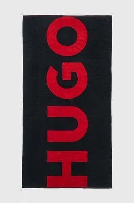 Zdjęcie produktu HUGO ręcznik bawełniany kolor czarny 50491853