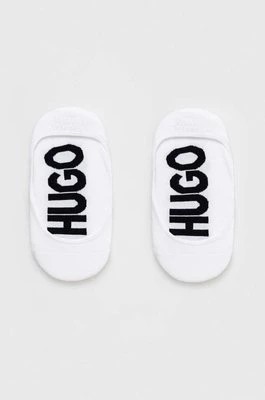 Zdjęcie produktu HUGO skarpetki 2-pack damskie kolor biały 50491526