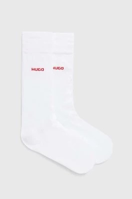 Zdjęcie produktu HUGO skarpetki 2-pack męskie kolor biały 50469638