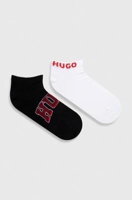 Zdjęcie produktu HUGO skarpetki 2-pack męskie kolor czarny 50514116