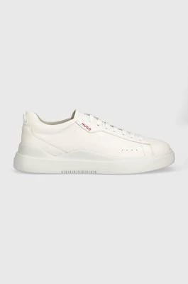 Zdjęcie produktu HUGO sneakersy skórzane Blake kolor biały 50499261