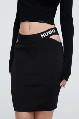 Zdjęcie produktu HUGO spódnica kolor czarny mini ołówkowa 50507906