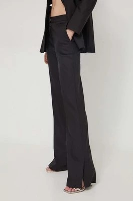 Zdjęcie produktu HUGO spodnie damskie kolor czarny proste high waist 50510436