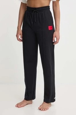 Zdjęcie produktu HUGO spodnie dresowe bawełniane kolor czarny gładkie 50514871