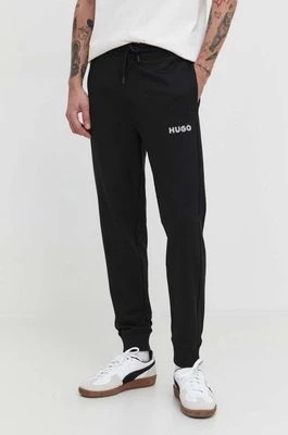 Zdjęcie produktu HUGO spodnie dresowe bawełniane kolor czarny gładkie 50509965