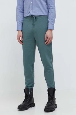 Zdjęcie produktu HUGO spodnie dresowe bawełniane kolor zielony gładkie 50489617