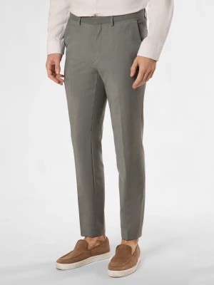 Zdjęcie produktu HUGO Spodnie - Hesten232X Mężczyźni Slim Fit Sztuczne włókno zielony marmurkowy,
