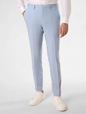 Zdjęcie produktu HUGO Spodnie - Hesten232X Mężczyźni Super Slim Fit niebieski jednolity,