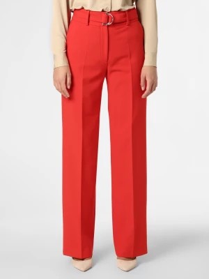 Zdjęcie produktu HUGO Spodnie Kobiety Sztuczne włókno czerwony jednolity,