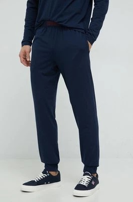 Zdjęcie produktu HUGO spodnie piżamowe męskie kolor granatowy gładka