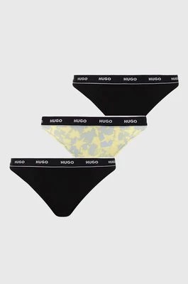 Zdjęcie produktu HUGO stringi 3-pack kolor żółty 50495870