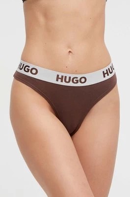 Zdjęcie produktu HUGO stringi kolor brązowy 50480166