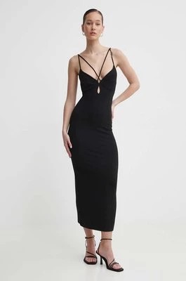 Zdjęcie produktu HUGO sukienka kolor czarny midi dopasowana 50514052