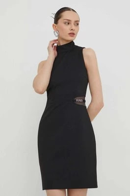 Zdjęcie produktu HUGO sukienka kolor czarny mini dopasowana 50508266