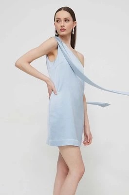 Zdjęcie produktu HUGO sukienka kolor niebieski mini dopasowana 50510445
