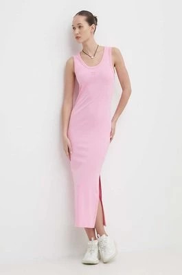 Zdjęcie produktu HUGO sukienka kolor różowy midi dopasowana 50514521