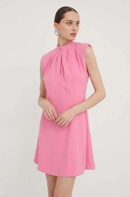 Zdjęcie produktu HUGO sukienka kolor różowy mini prosta 50504460