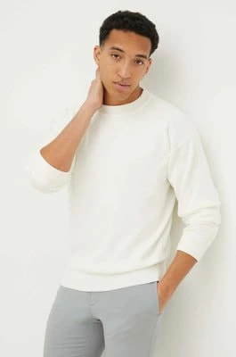 Zdjęcie produktu HUGO sweter bawełniany kolor beżowy lekki 50486860