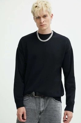 Zdjęcie produktu HUGO sweter bawełniany kolor czarny lekki