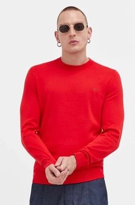 Zdjęcie produktu HUGO sweter bawełniany kolor czerwony lekki 50475083