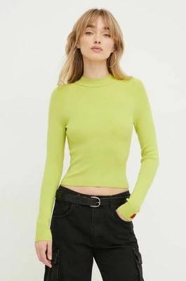 Zdjęcie produktu HUGO sweter damski kolor zielony lekki
