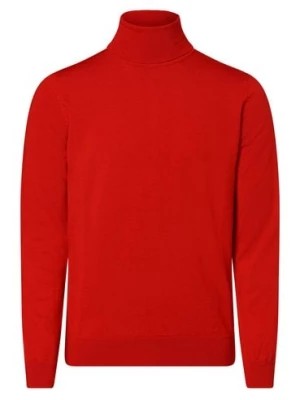 Zdjęcie produktu HUGO Sweter męski Mężczyźni Wełna czerwony jednolity,