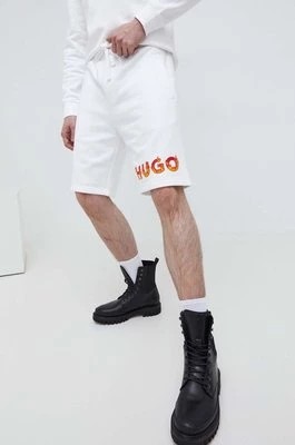 Zdjęcie produktu HUGO szorty bawełniane kolor biały 50504826