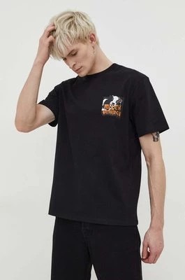 Zdjęcie produktu HUGO t-shirt bawełniany męski kolor czarny z nadrukiem 50508531