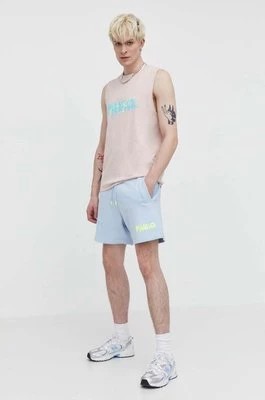 Zdjęcie produktu HUGO t-shirt bawełniany męski kolor różowy 50509968