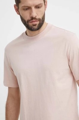 Zdjęcie produktu HUGO t-shirt bawełniany męski kolor różowy gładki 50488330