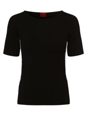 Zdjęcie produktu HUGO T-shirt damski Kobiety Dżersej czarny jednolity,