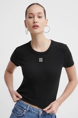 Zdjęcie produktu HUGO t-shirt damski kolor czarny 50512000