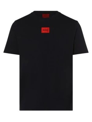 Zdjęcie produktu HUGO T-shirt męski Mężczyźni Bawełna niebieski jednolity,