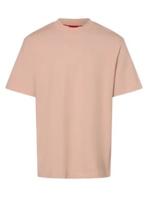 Zdjęcie produktu HUGO T-shirt męski Mężczyźni Bawełna różowy jednolity,